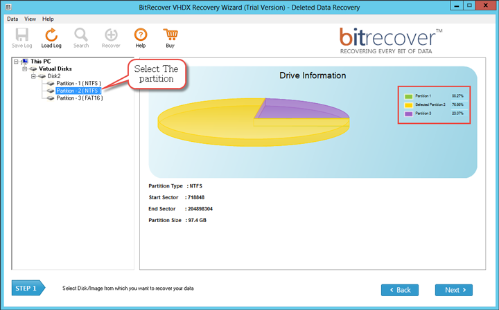 Steps for vhdx recovery