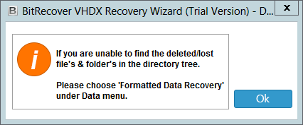 Steps for vhdx recovery